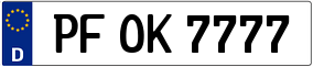 Truck License Plate